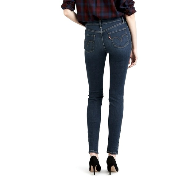 LEVI’S Jeans CLASSIC MID RISE SKINNY Blue Size 6 - Picture 6 of 16
